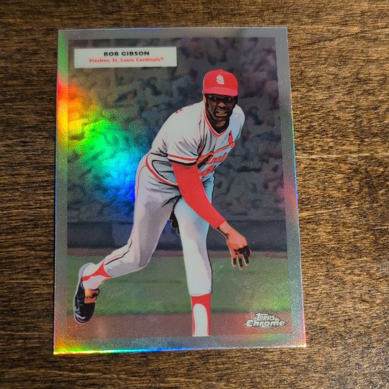 Lou Brock / Bob Gibson #55DH-19 Baseball Cards 2025 Topps Chrome Platinum 1955 Double Header trading card — raw and PSA graded price guide
