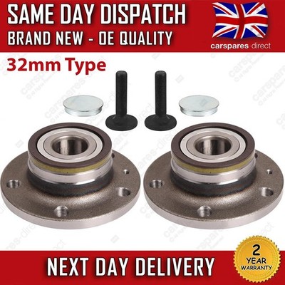 VW BEETLE EOS JETTA SCIROCCO SHARAN TOURAN 2005-ON REAR WHEEL HUB & BEARINGS X2