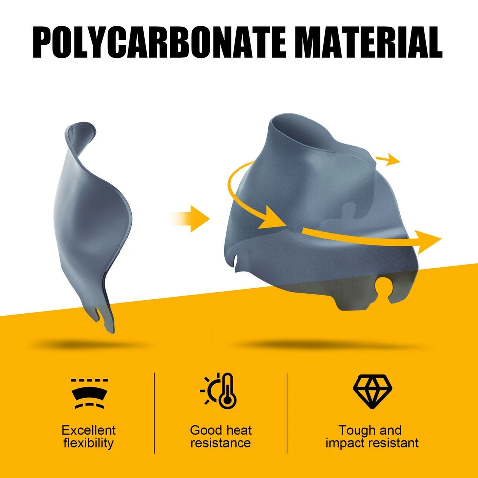 9" Smokke Wave Windshield Windscreen For Harley Touring Street Glide 2014-2023 - Image 4 of 4