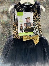Infant Cute Cat Halloween Costume 6-12Months Leopard Print
