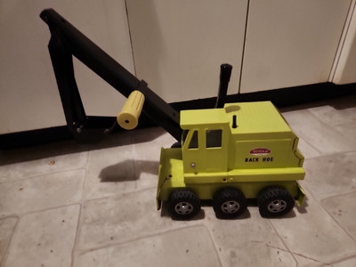 Vintage Tonka 1973 Tonka # 2730 Green Back Hoe Loader Collectible Toys 