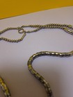 Tribal Style  Beaded Snake Spine Coil Tube Necklace Silver Tone Double Strand — photo 2