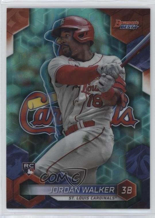 2023 Bowman's Best Aqua Lava Refractor 17/199 Jordan Walker #65 Rookie RC 08h7