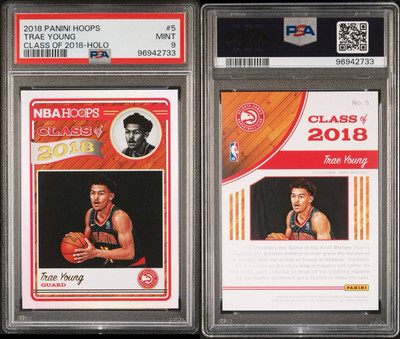 TRAE YOUNG Rookie 2018 NBA Hoops Class of 2018 #5 RC Holo Hawks