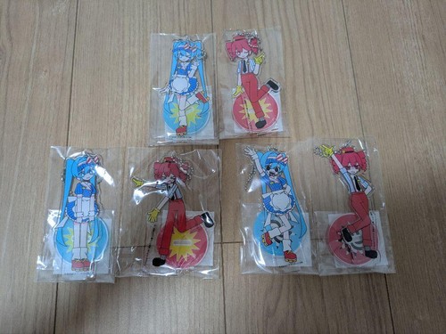 Kasane Teto & Hatsune Miku Mesmerizer Acrylic Stand keychain Complete Set NEW - Picture 12 of 24