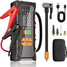Battery Jumper Starter Portable, Jump Starter with Air Compressor-4000A 12V