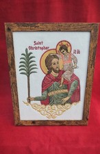 St. Christopher 7x9 Framed Icon, Orthodox Icon 
