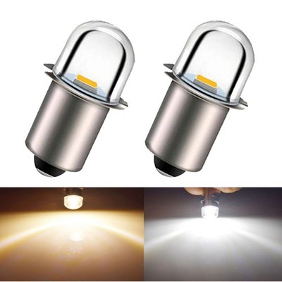 2x P13.5S PR2 LED Taschenlampe Birne ersetzen Warmweiß/weiß DC3V/4.5V/6V/12V/18V