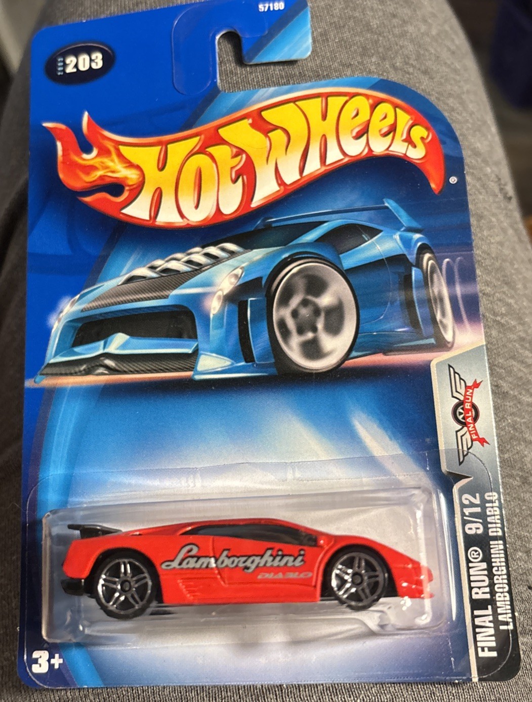 2003 Hot Wheels LAMBORGHINI DIABLO RED Final Run #9/12 Red  #203 PR5 Wheels 1:64
