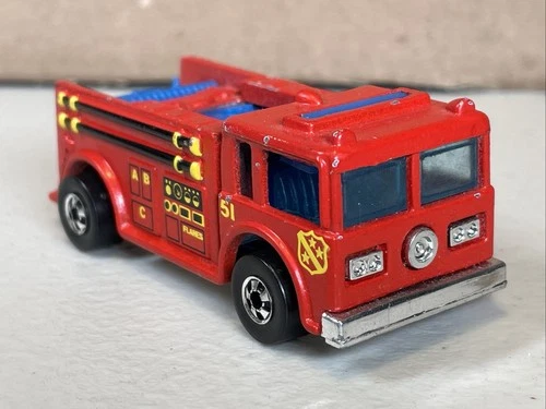 Vintage 1970 Hot Wheels Fire Eater Fire Truck Red Hong Kong