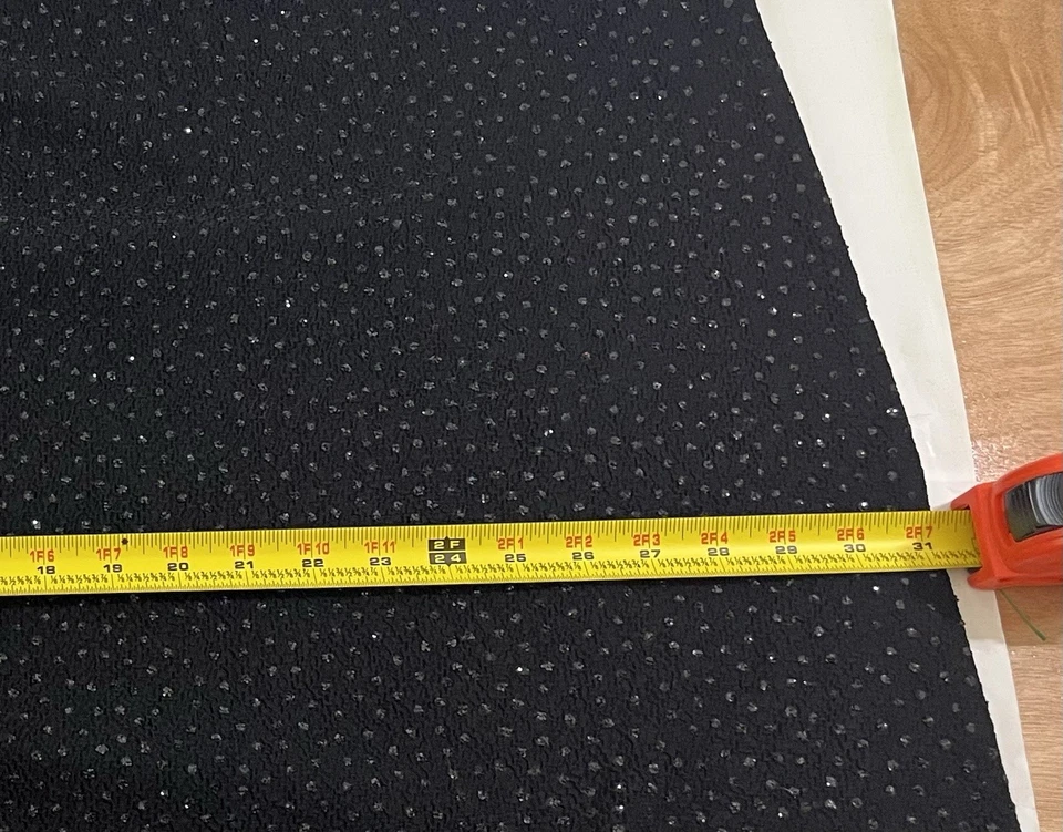 David Warren New York Sparkly  Black Dress SZ 10 Short Sleeve Crystal Beaded - Image 4 of 4