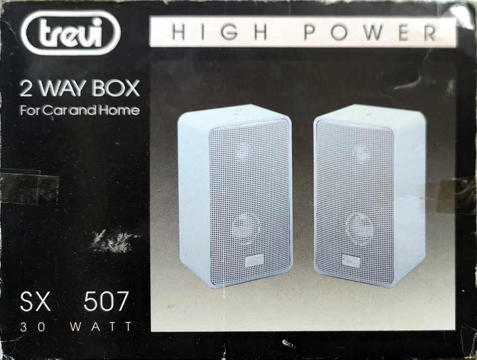 Coppia Altoparlanti Trevi SX 507 2 Vie 30W Vintage per Auto o Casa - Immagine 2 di 4