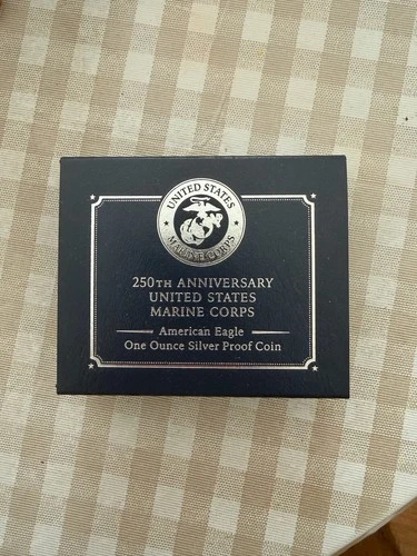 250th Anniversary Marine Corps American Eagle One Ounce Silver Proof Coin