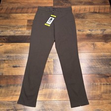 Mario Serrani Textured Pull On Pants Womens Small Green Stretch New