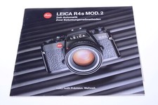   LEICA R, R4S MOD. 2 CAMERA  LENSES ORIGINAL PRODUCT GUIDE BROCHURE GERMAN 128