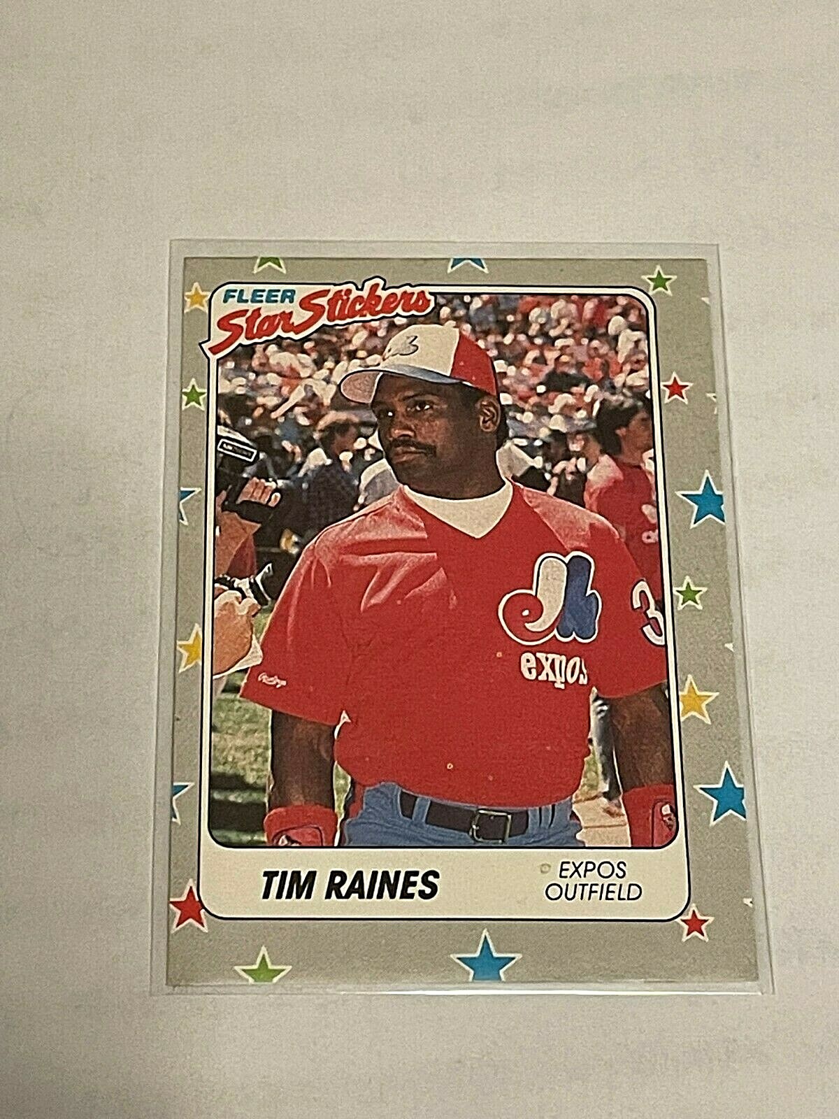 1988FleerStarStickersTimRaines#97MontrealExposHOF