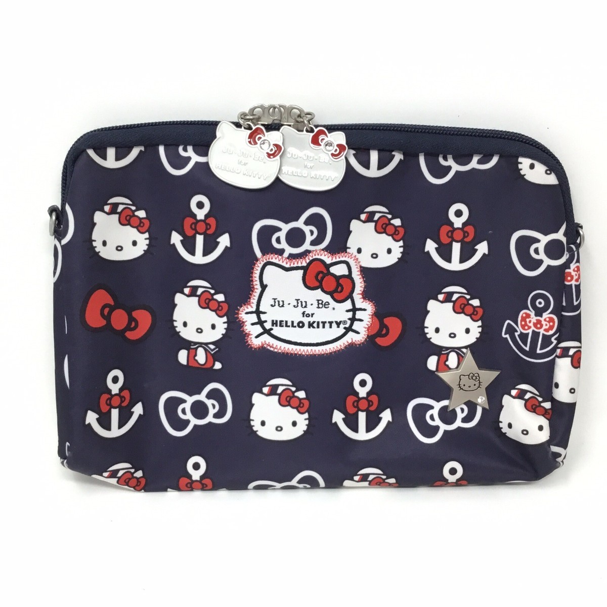 Rare Ju-Ju-Be X Hello Kitty Anchor Sea Sailor Navy Blue Zippered