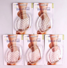 5 Pairs PediOne Metatarsal Gel Ball of Foot Cushion Pads Unisex Shoe Inserts