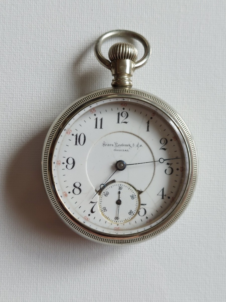 Sears Roebuck & Co. Chicago Illinois 17J Pocket Watch Model 6