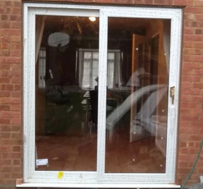 UPVC White Sliding Patio Doors / 1790mm x 2090mm / FAST DELIVERY (#115) - Image 1 of 4