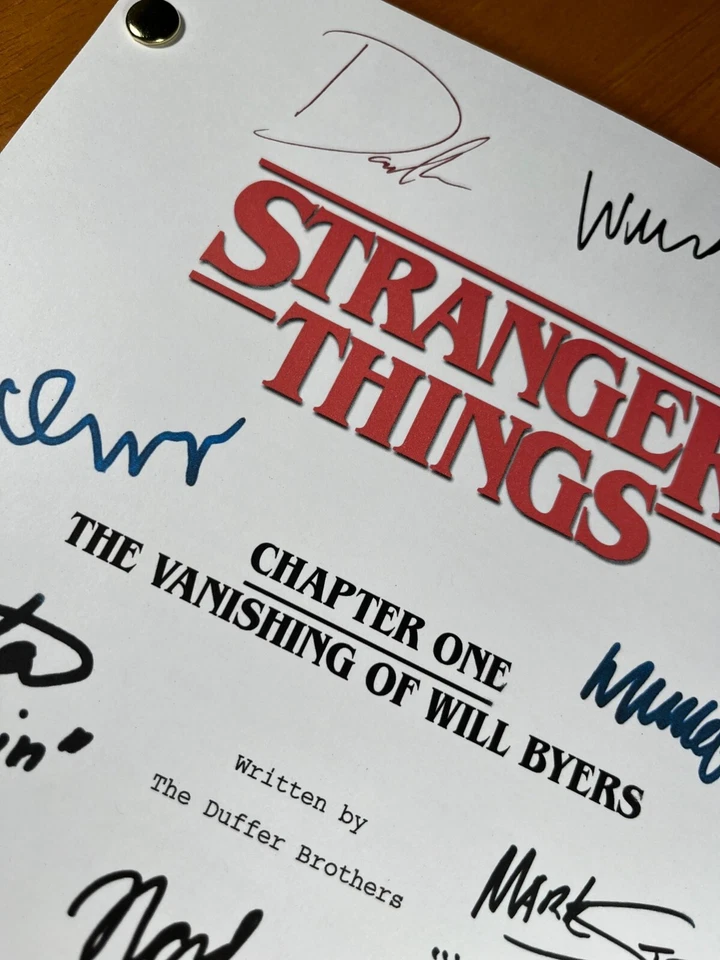Stranger Things Pilot Script Signed- Vanishing of Will Byers- Autograph Reprints - Image 2 of 4