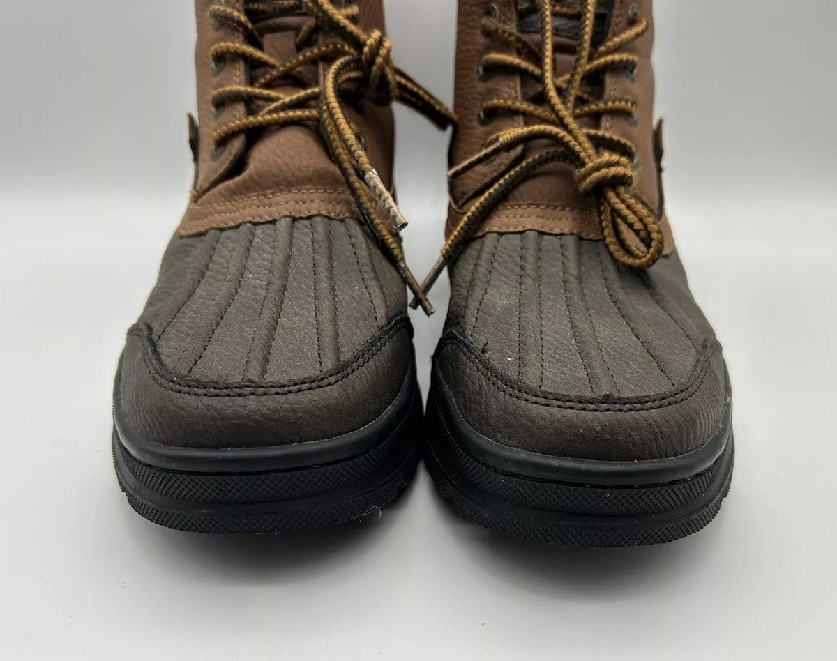 G.H. Bass Catskill Duck Boots Mens Leather Rubber Brown 11 D G.H. Bass & Co. Catskills Duck Boot Brown & Tan Waterproof  main image 2