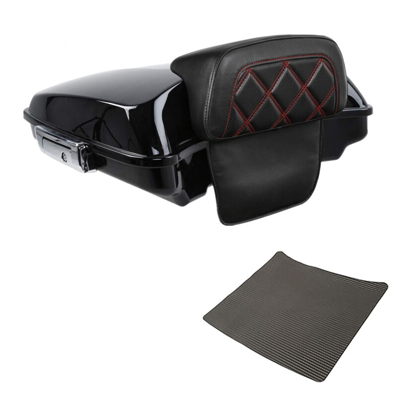 10.7" Chopped Trunk For Harley Touring Models 2014-2025 - Road King, Street Glide, Black