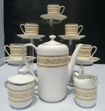 BAVARIA SCHUMANN ARZBERG GERMANY COFFEE/ TEA SET for SIX, w/ Creamer/ Sugar 