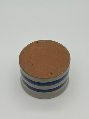 Vintage Stoneware Blue Stripe Crock - Picture 4 of 4
