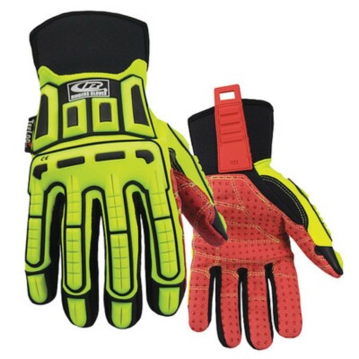 Ringers R-270 ROUGHNECK  HIP Hi Vis Schnittfeste Schlaghandschuhe 2XL