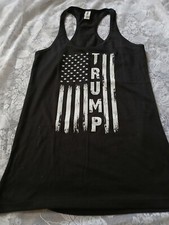 Womens President Trump Razor Back Tank Top Size M New