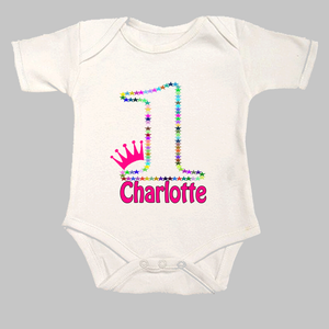 1st birthday baby grow girl
