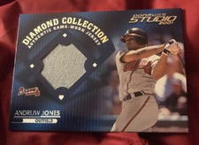 ANDRUW JONES - 2001 DONRUSS STUDIO DIAMOND COLL - JERSEY RELIC #DC-22 - HOF 2026