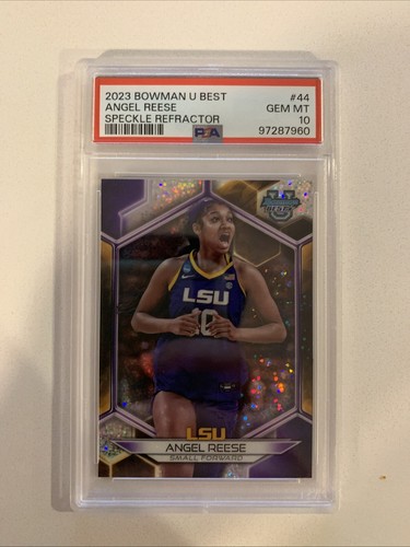 Angel Reese [Speckle Refractor] #44 2023 Bowman Best University card