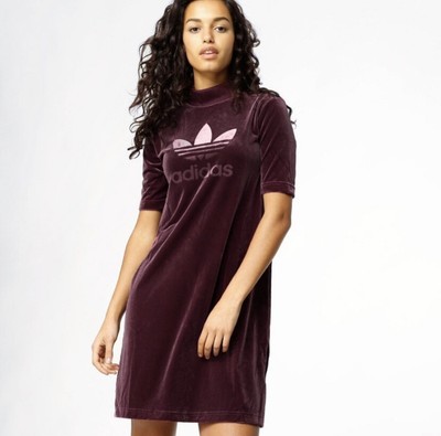 adidas trefoil dress maroon