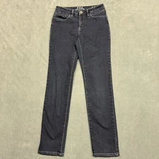 FDJ French Dressing Jeans Mid Rise Straight Womens 4 Dark Wash Stretch Denim