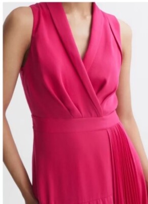 claire pleated fitted midi dress Claire Dress main image 0