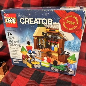 Lego 40106 Toy Workshop Complete Christmas Holiday Event  Missing Book