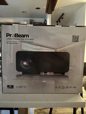 ProBeam Laser Projector Bu53PST w/ Titan TNS-72 Projector Screen 