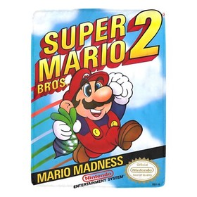 Vintage Style Retro Super Mario Bros. 2 NES Box Ultra-Soft Micro Fleece Blanket