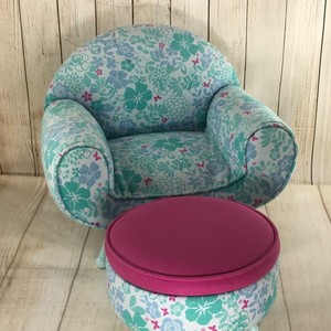 american girl chair and ottoman