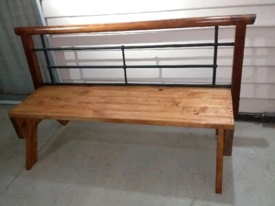 Solid Outdoor Timber Bench Seat Outdoor Dining Furniture