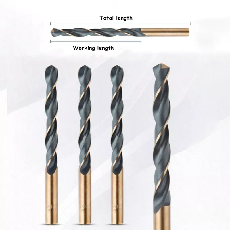 Cobalt HSS Twist Drill Bit Hardened Metal Iron Stainless Steel Bits 0.5mm -  14mm