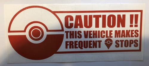 Pokemon Go Stops贴花贴纸精灵球队本能勇气神秘车窗 Ebay