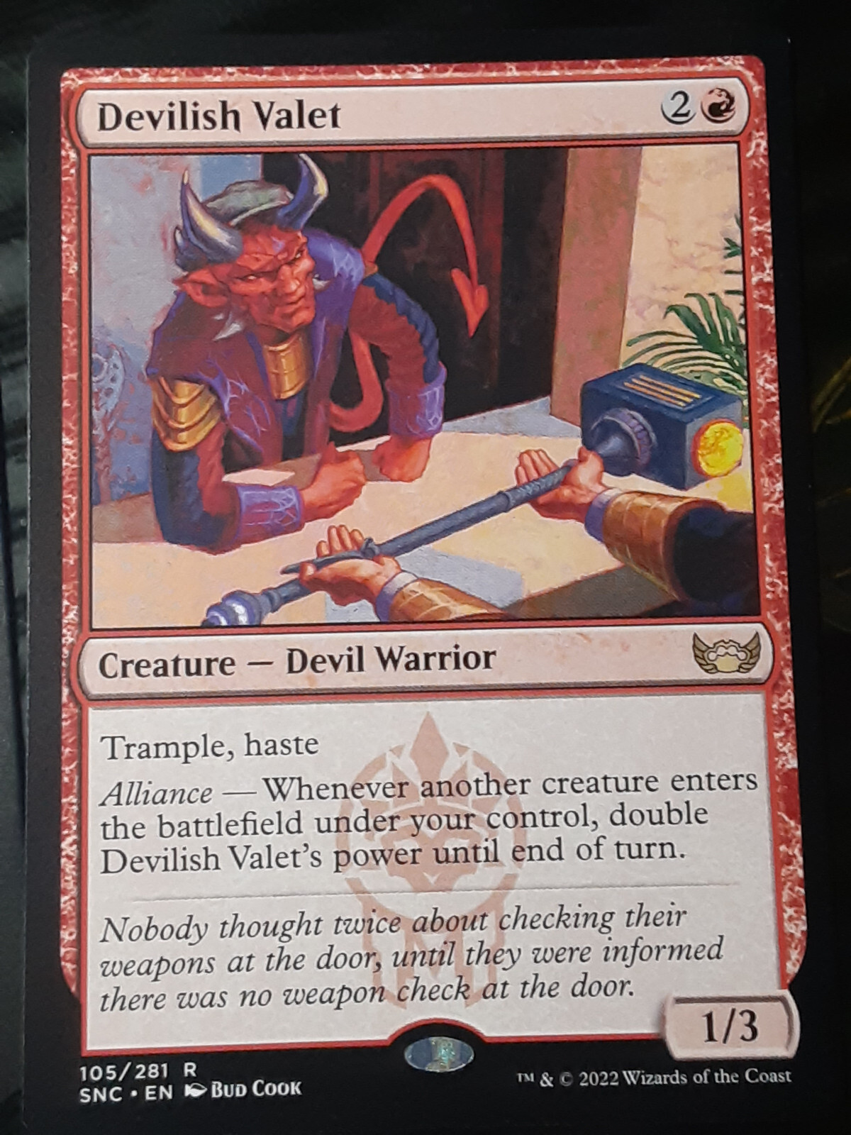 Devilish Valet , Streets of New Capenna , NM , MTG , FREE SHIPPING