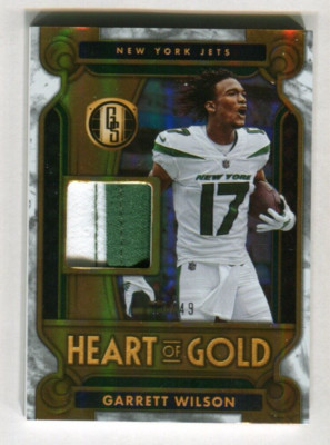 2023 Gold Standard Heart of Gold Threads White Gold Garrett Wilson 18/49 A44 237