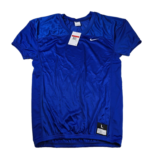 Nike Mens Large Football Performance Practice Jersey Mesh Blue 908727-493 NEW