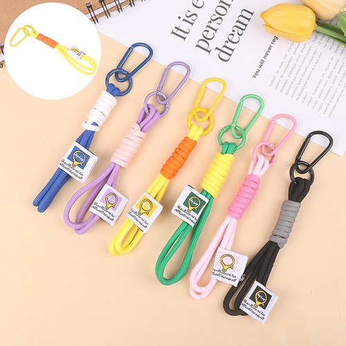 1Pc Braid Lanyard Phone Strap Carabiner Cord Bag Hanging Rope Keychain Pendant - 第 12/18 張圖片