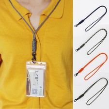 Detachable Cell Phone Mobile Neck Lanyard Strap ID Card Key Ring Holder Weave  