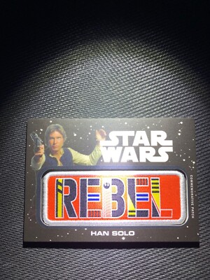 HAN SOLO 2019 Topps Star Wars Jumbo REBEL Patch Relic Card #JP-HS 21/99 SP